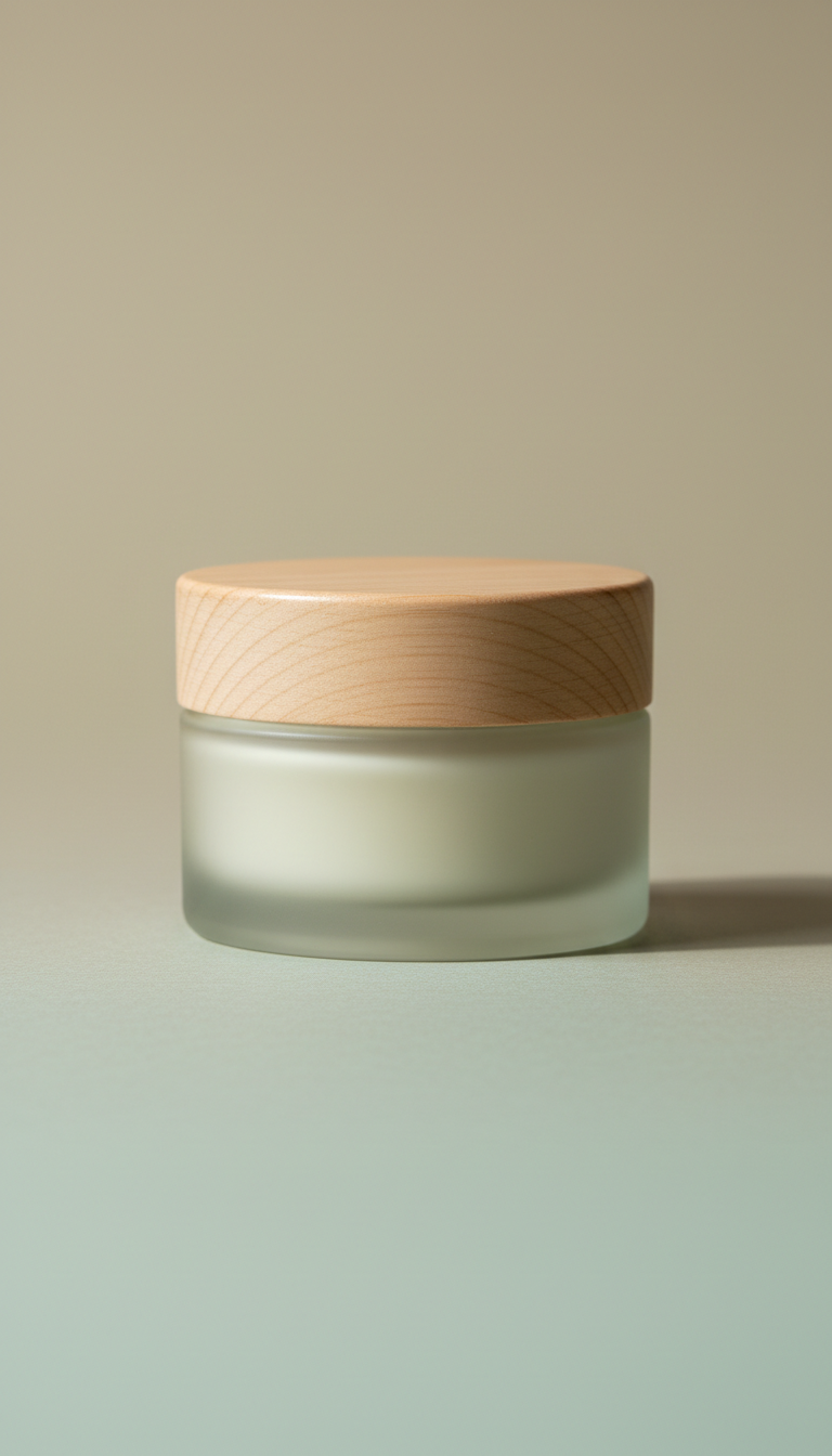 Crema facial natural en tarro